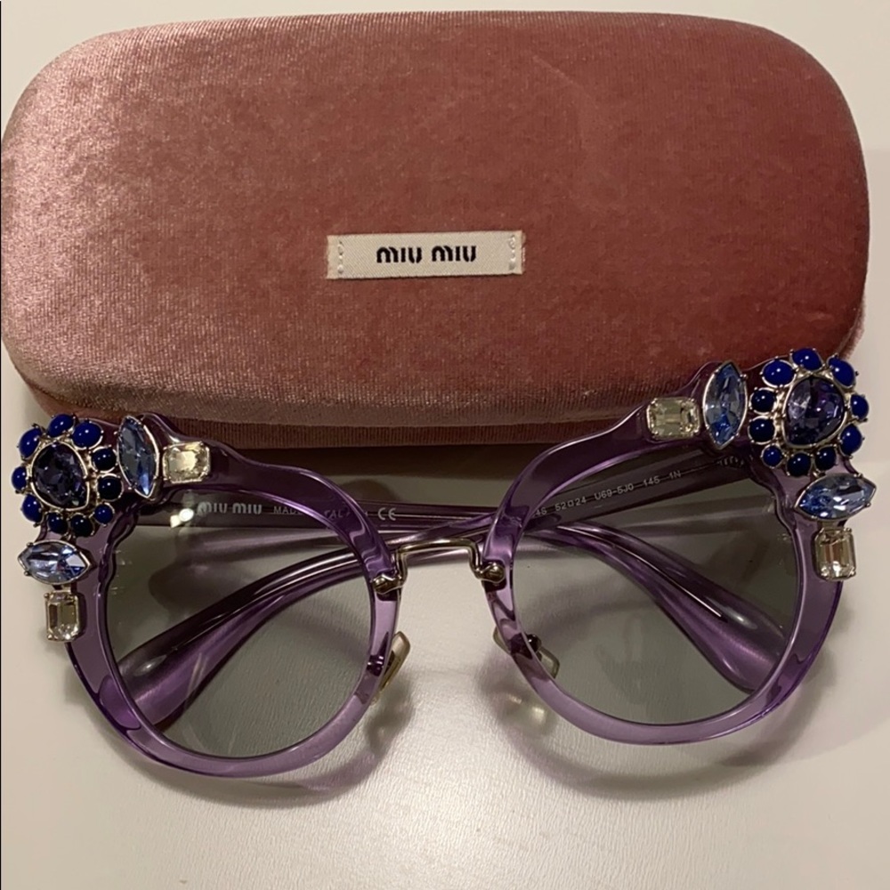 Lavender Miu Miu Sunglasses